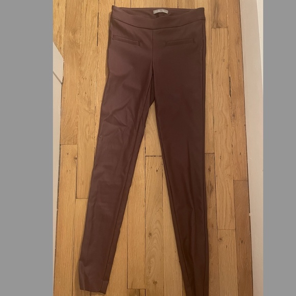 I Love Tyler Madison Mara Waxed Pant - Bordeaux size sp - Picture 3 of 5